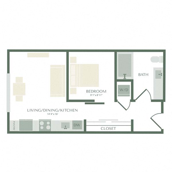 Floor plan layout diagram for UA2